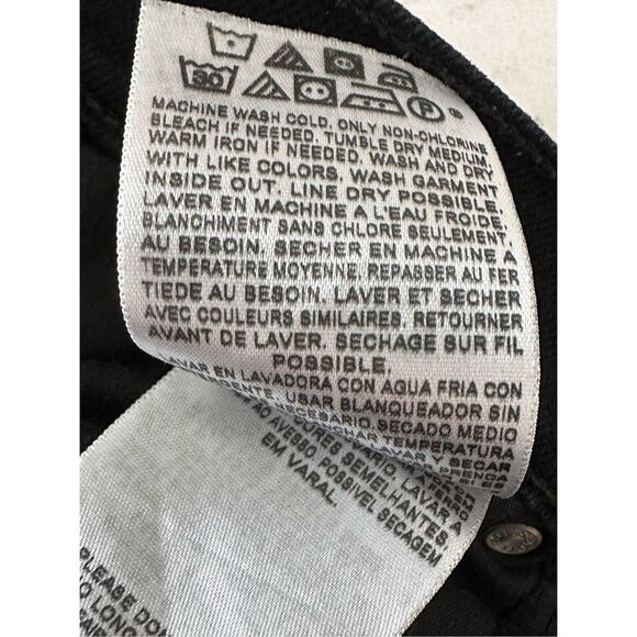 Levi Strauss & Co Women's 5 Pocket Design Straight Leg Jeans Black Size 12 L/C - Picture 9 of 9